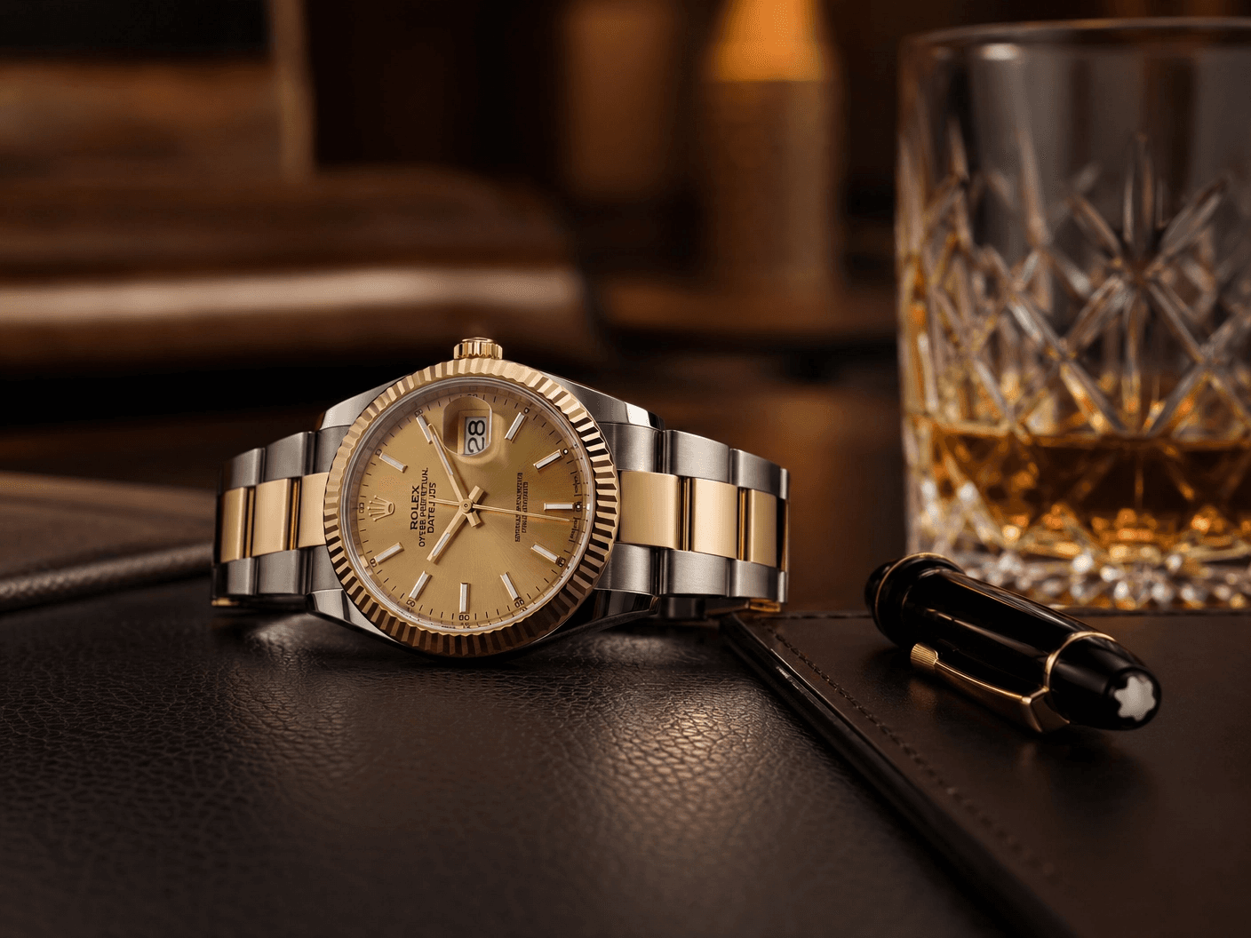 A two-tone gold Rolex Datejust sourced by Crown Watch Group's concierge service